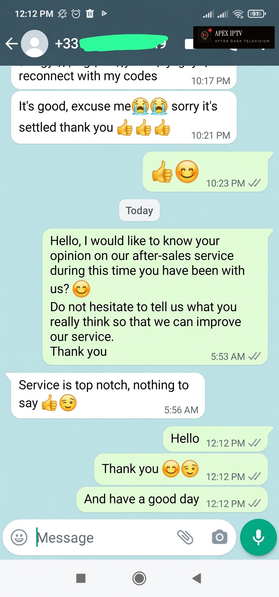WhatsApp customer chat 3