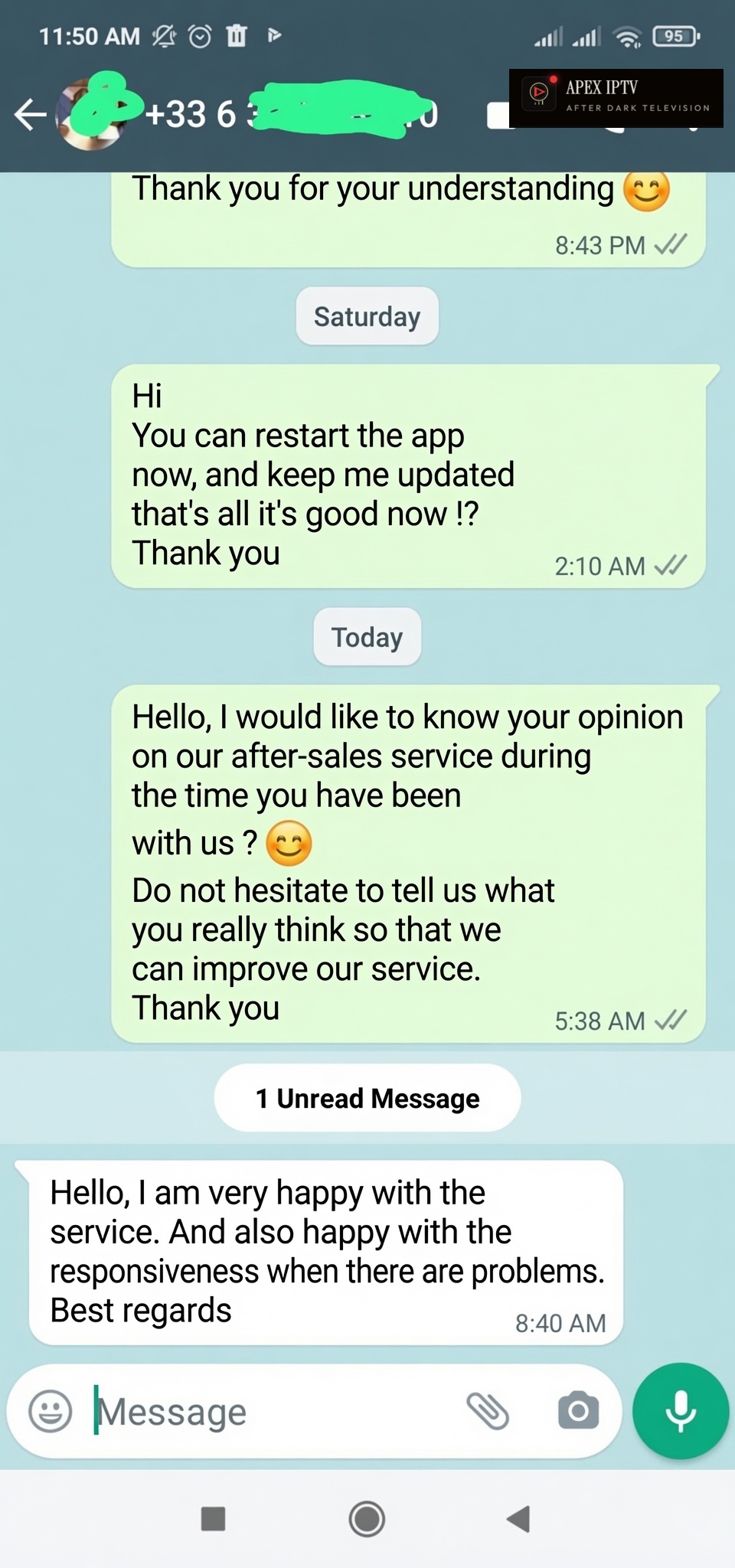 WhatsApp customer chat 4